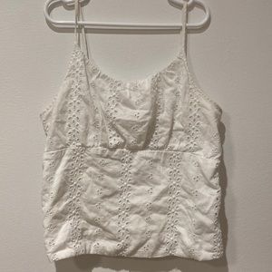Super cute white vintage tank
